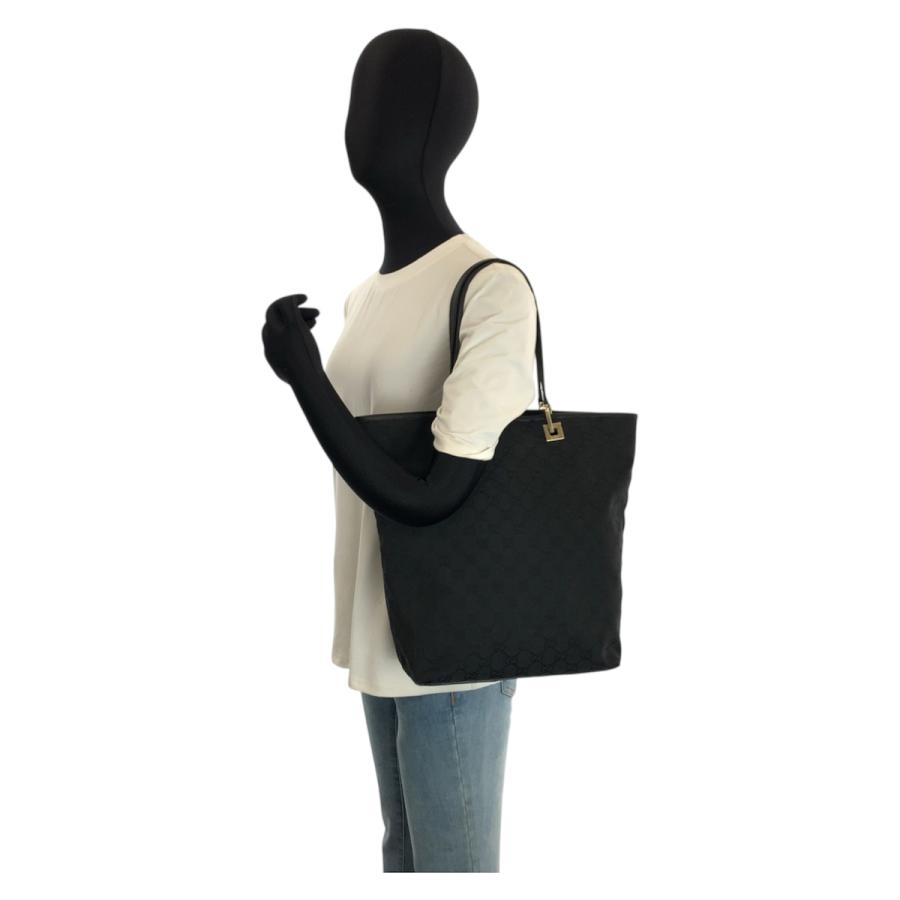 GUCCI（グッチ） ブラック 黒 ゴールド金具 GGキャンバス/レザー 002 