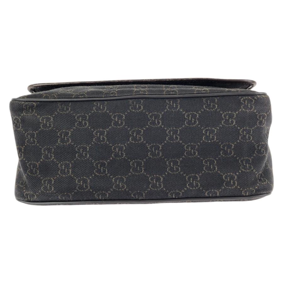GUCCI（グッチ） ダークブラウン シルバー金具 GGキャンバス/レザー 