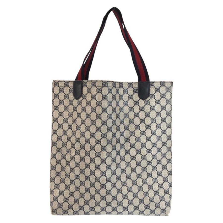 GUCCI グッチ ヴィンテージ シェリーライン グレー ネイビー GG 