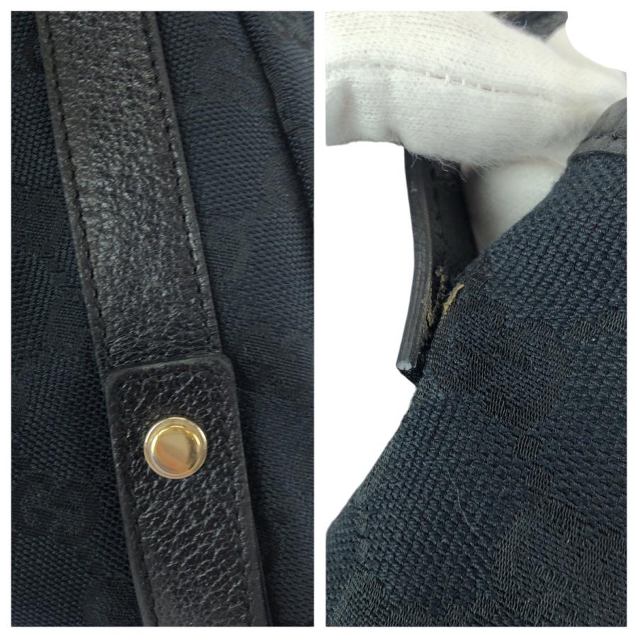 GUCCI（グッチ） アビー ブラック 黒 ゴールド金具 GGキャンバス