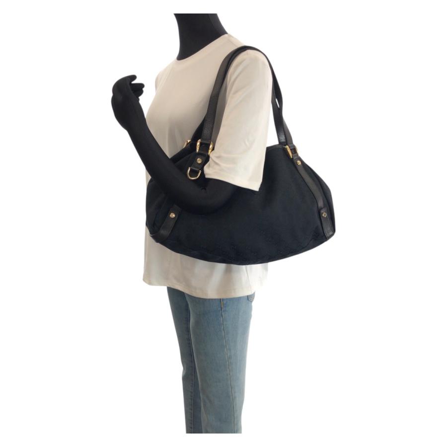GUCCI（グッチ） アビー ブラック 黒 ゴールド金具 GGキャンバス
