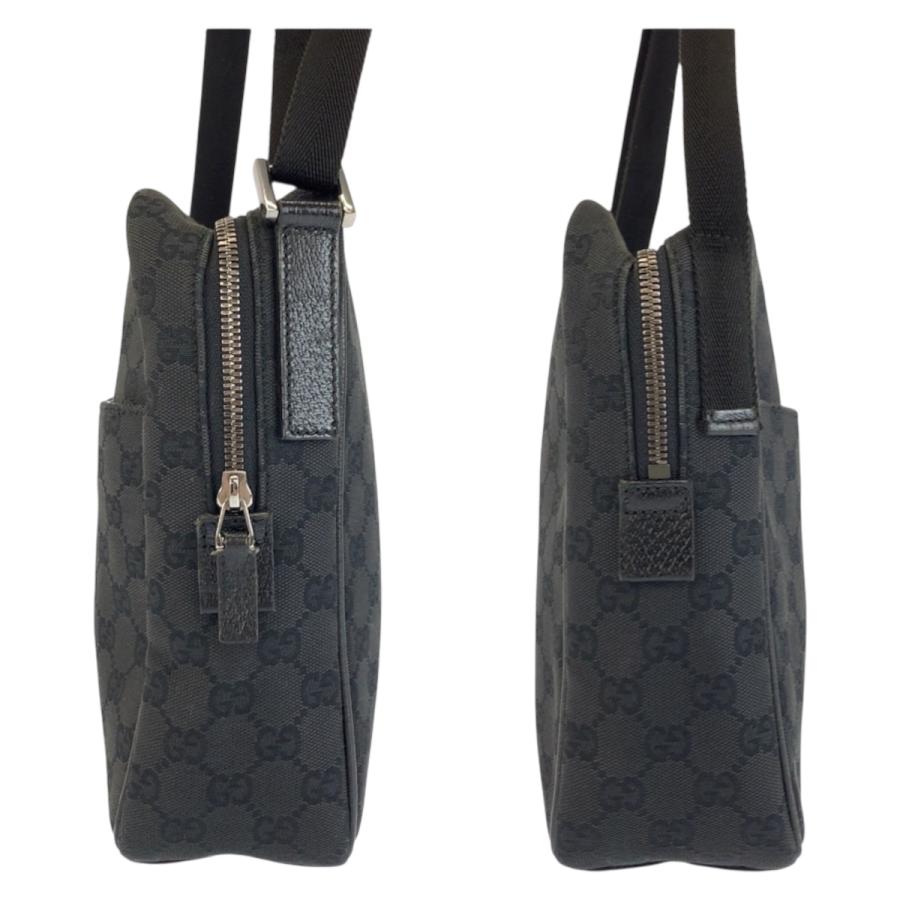 GUCCI（グッチ） ブラック 黒 GGキャンバス 122759 ショルダーバッグ