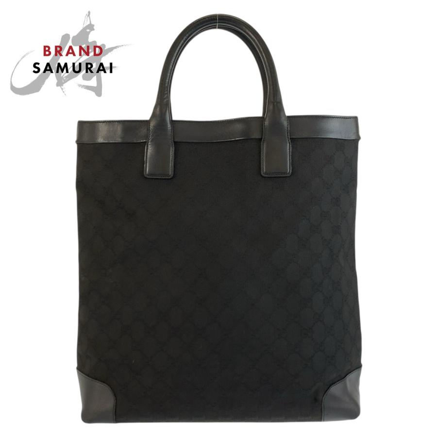 GUCCI グッチ ブラック 黒 GGキャンバス/レザー 002 1121 トートバッグ ハンドバッグ レディース 602143 | GUCCI
