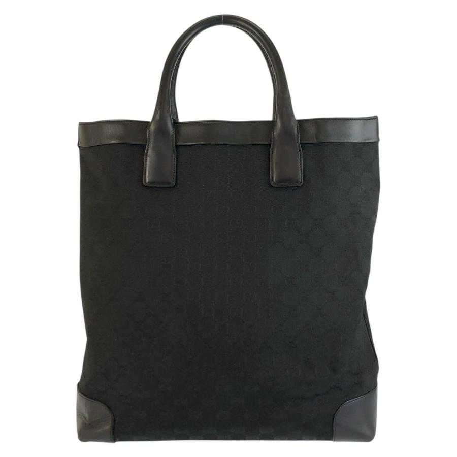 GUCCI グッチ ブラック 黒 GGキャンバス/レザー 002 1121 トートバッグ ハンドバッグ レディース 602143 | GUCCI | 01
