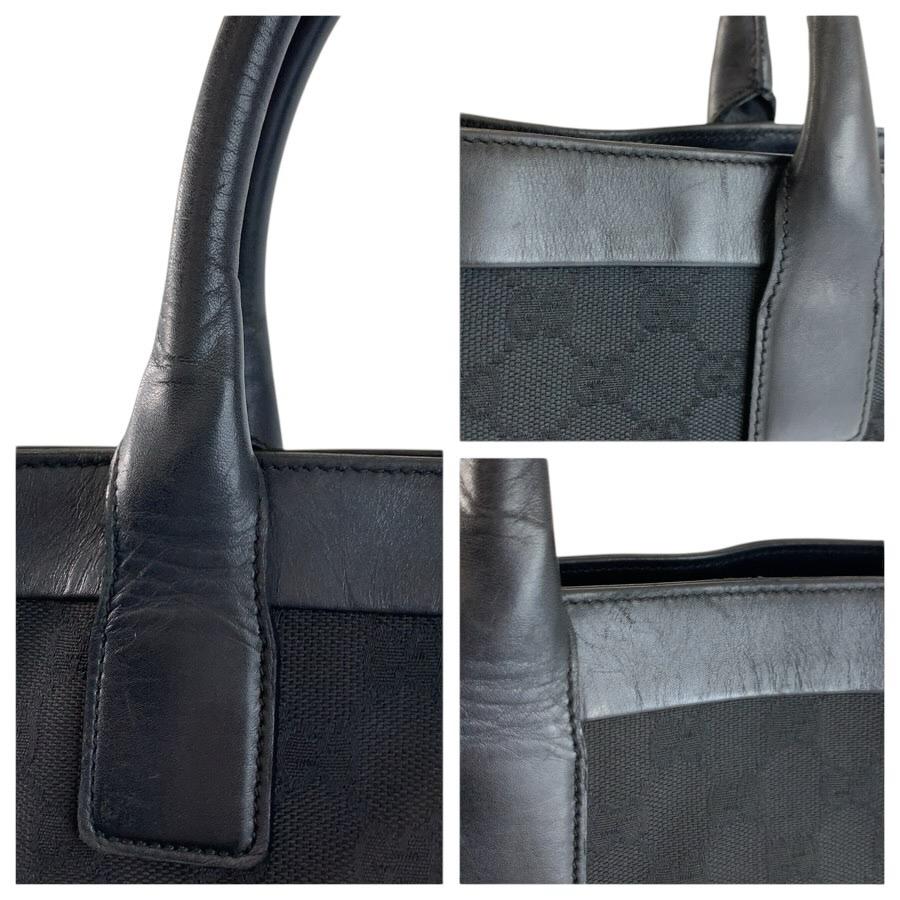 GUCCI グッチ ブラック 黒 GGキャンバス/レザー 002 1121 トートバッグ ハンドバッグ レディース 602143 | GUCCI | 05