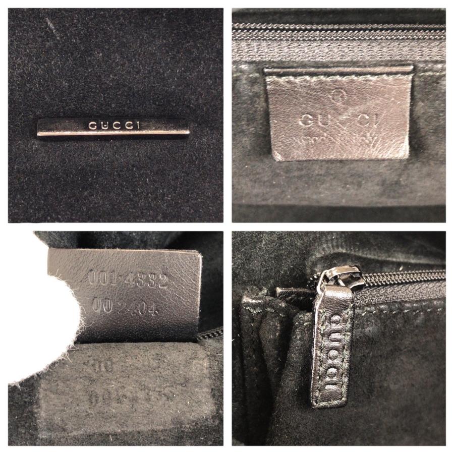 GUCCI（グッチ） 美品 ブラック 黒 シルバー金具 スウェード 001 4332