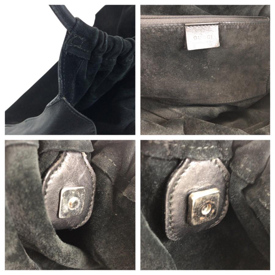 GUCCI（グッチ） 美品 ブラック 黒 シルバー金具 スウェード 001 4332