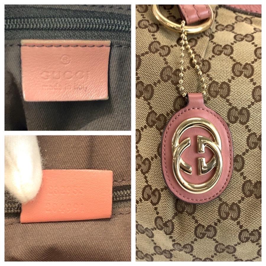 GUCCI（グッチ） スーキー ベージュ ピンク ゴールド金具 GGキャンバス