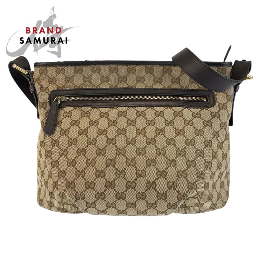 GUCCI（グッチ） ブラウン ゴールド金具 GGキャンバス/レザー 388930