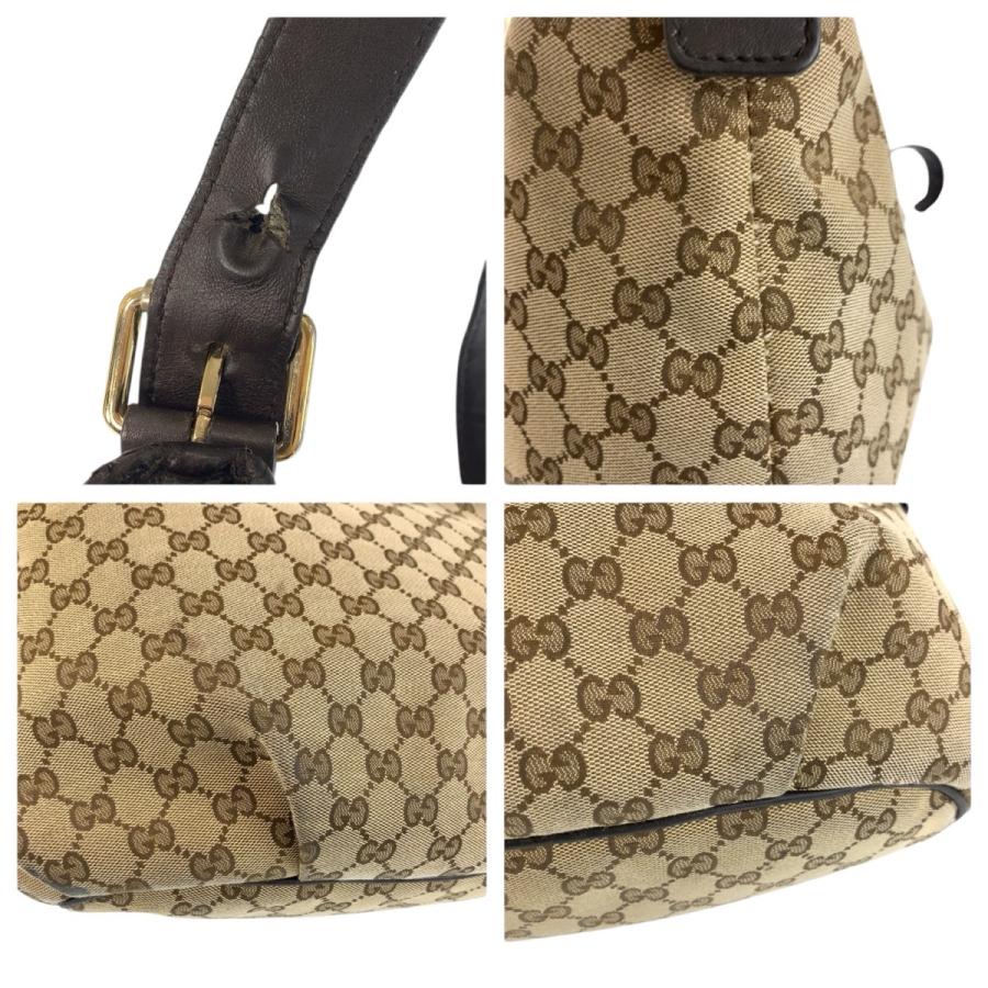 GUCCI（グッチ） ブラウン ゴールド金具 GGキャンバス/レザー 388930 