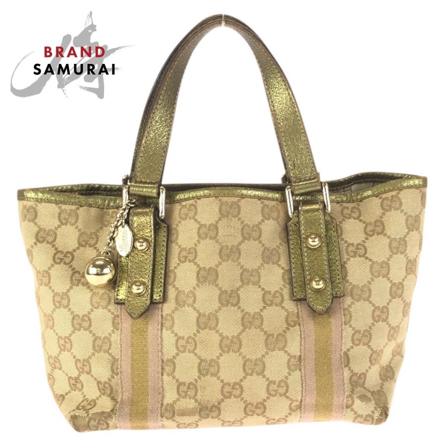 GUCCI（グッチ） ベージュ ゴールド金具 GGキャンバス/レザー 139261 