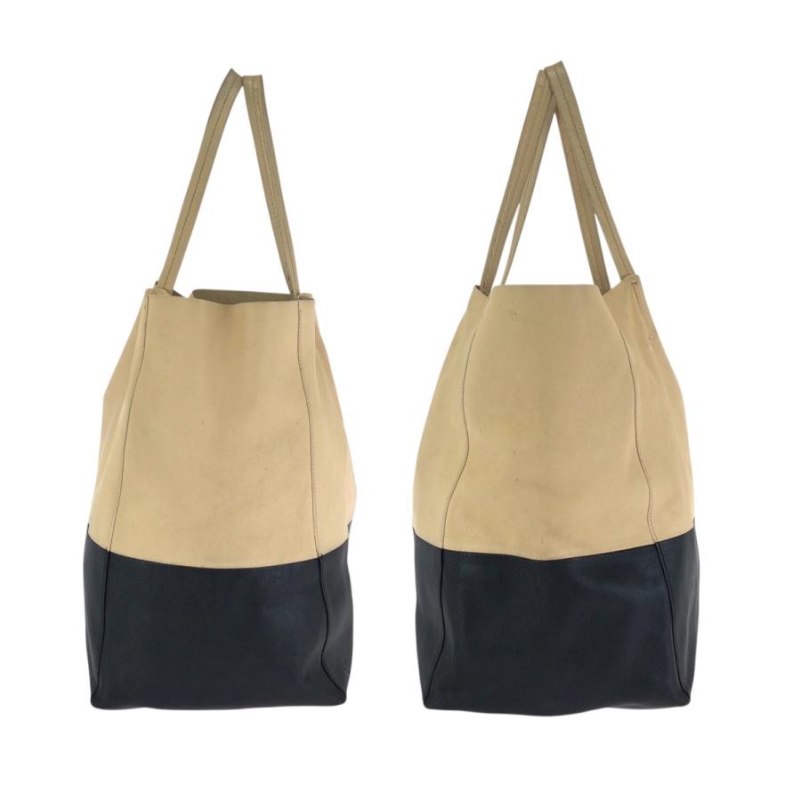 CELINE（セリーヌ） ホリゾンタル カバ バイカラー ベージュ ブラック