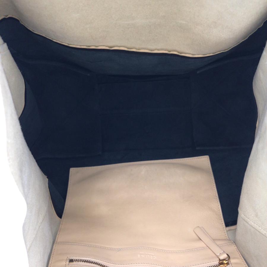 CELINE（セリーヌ） ホリゾンタル カバ バイカラー ベージュ ブラック