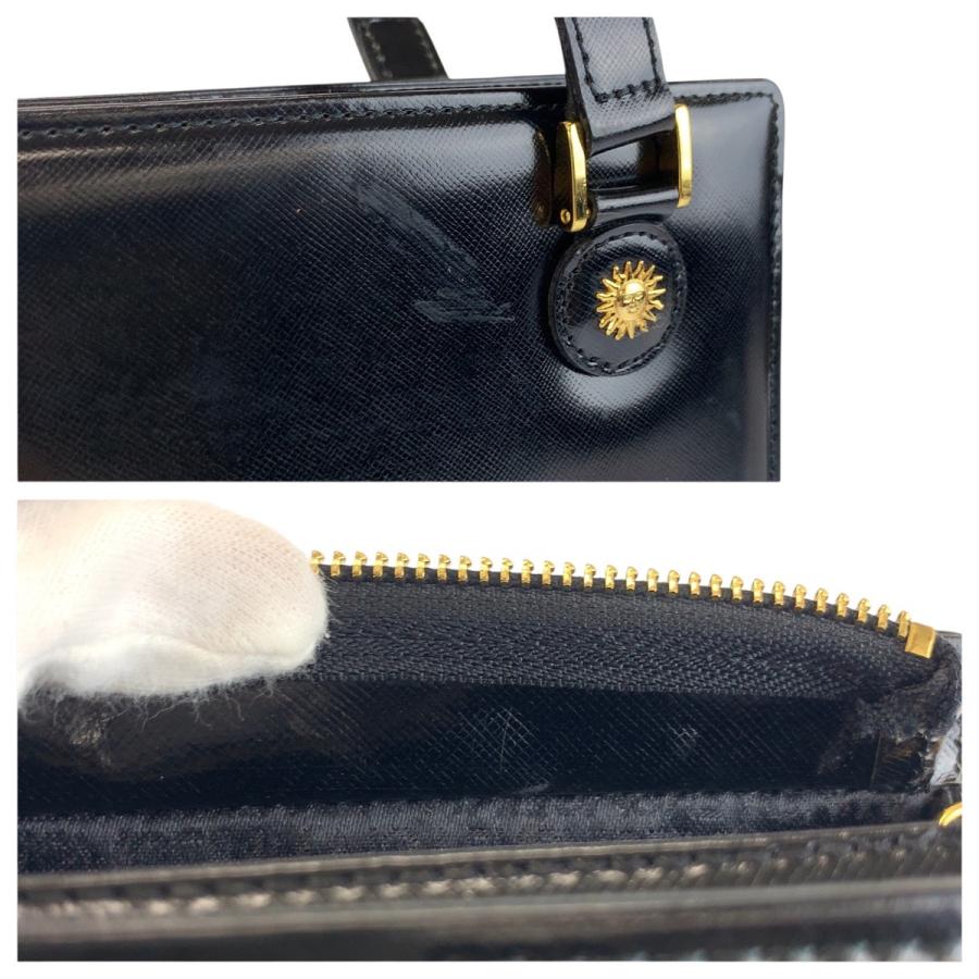 美品 VERSACE ヴェルサーチ サンバースト ブラック 黒 ゴールド金具