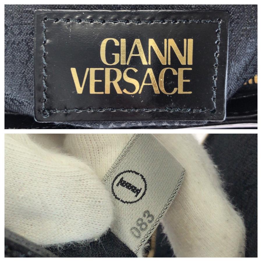 美品 VERSACE ヴェルサーチ ヴィンテージ サンバースト ブラック 黒