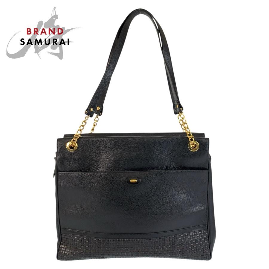 バリー ショルダーバッグ 黒×ゴールド Bally（バリー） 【30%OFFセール】バリー ショルダーバッグ 斜め掛け
