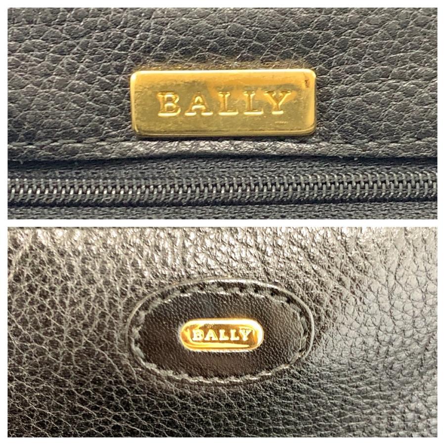 Bally（バリー） 美品 ブラック 黒 ゴールド金具 レザー トートバッグ