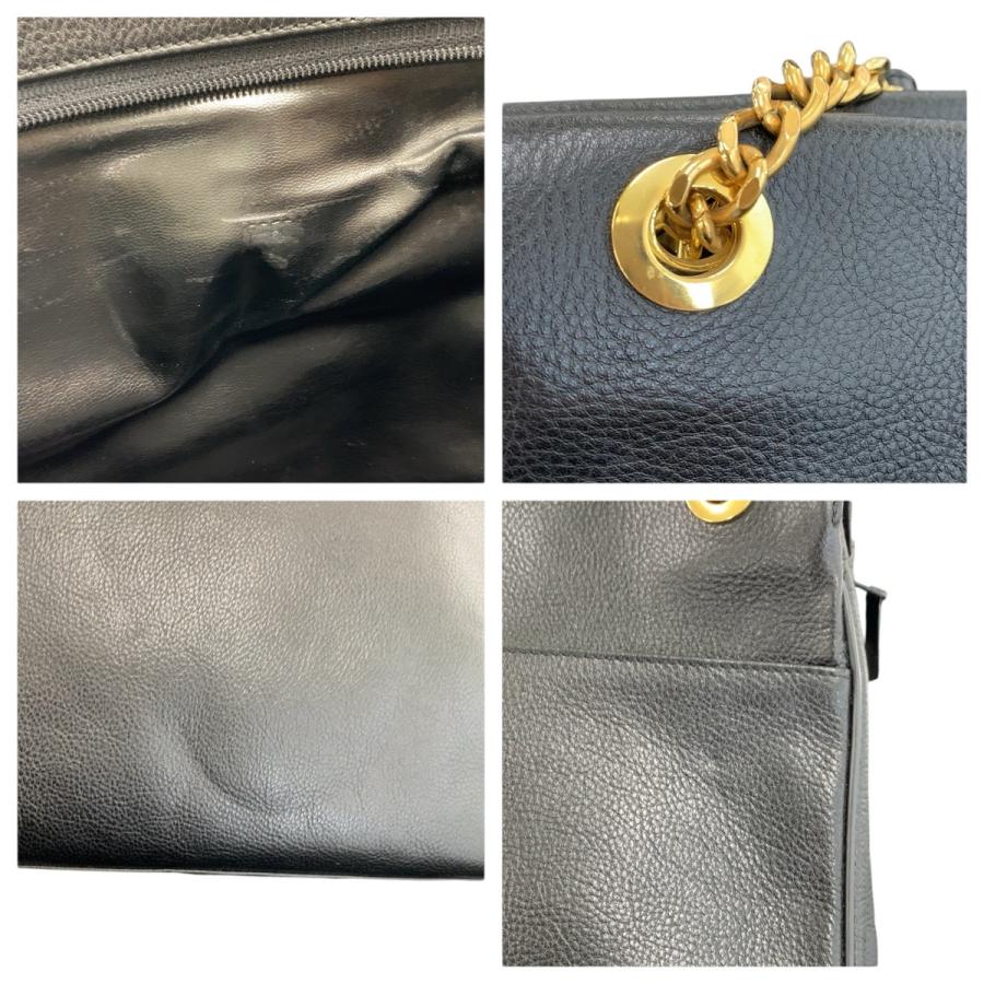 Bally（バリー） 美品 ブラック 黒 ゴールド金具 レザー トートバッグ