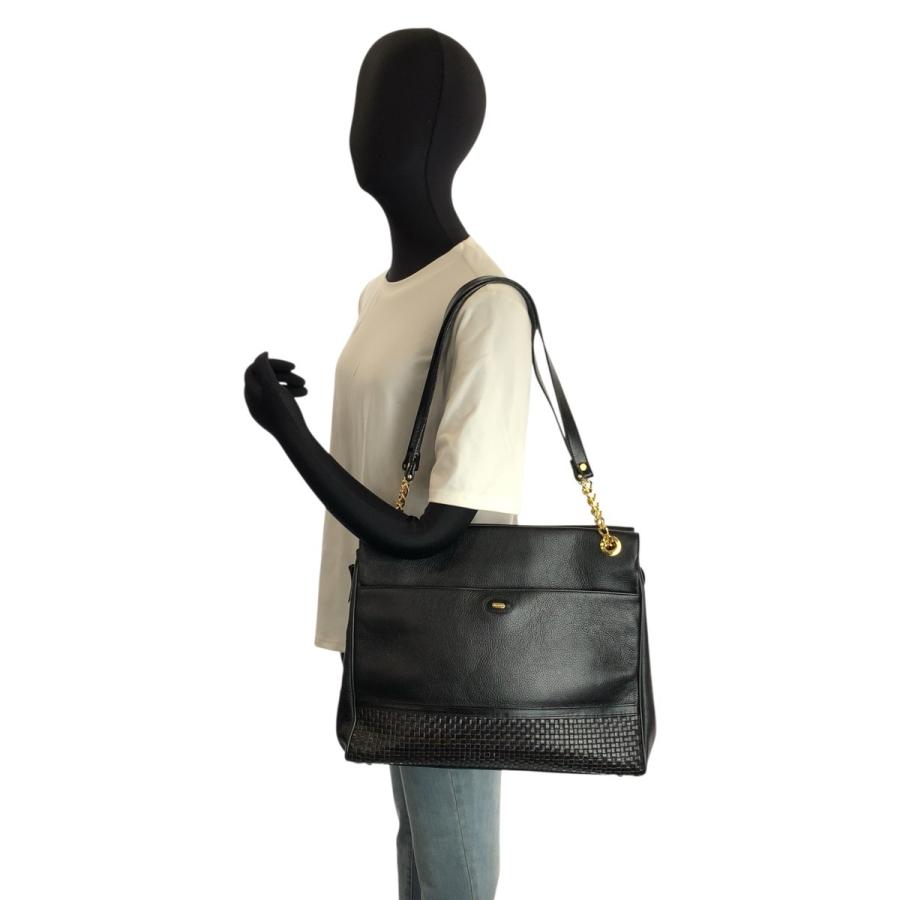 BALLY/黒/レザー/ショルダーバッグ 美品 BALLY バリー ブラック 黒