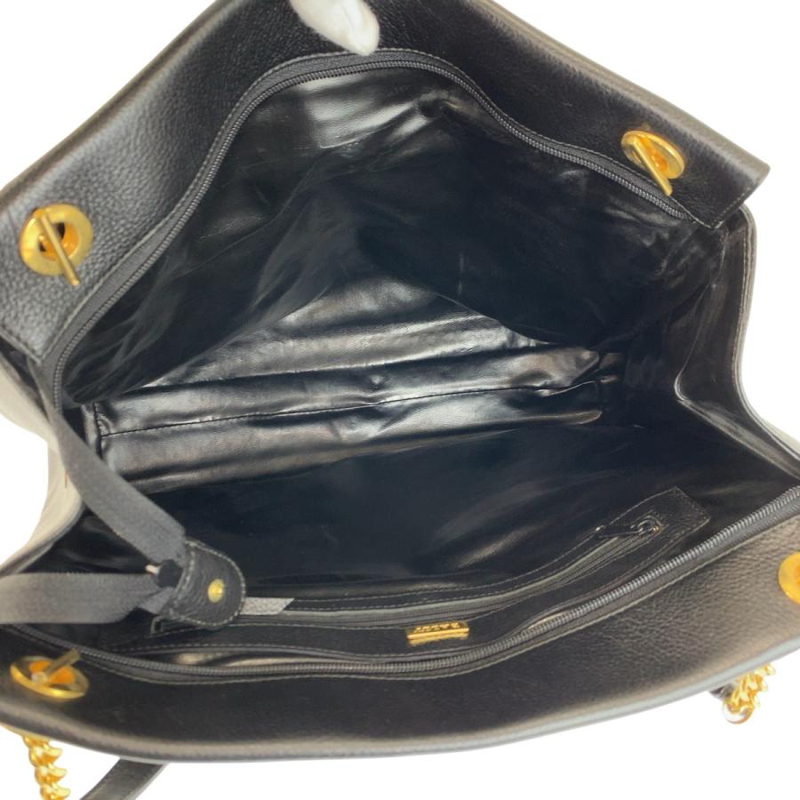 Bally（バリー） 美品 ブラック 黒 ゴールド金具 レザー トートバッグ