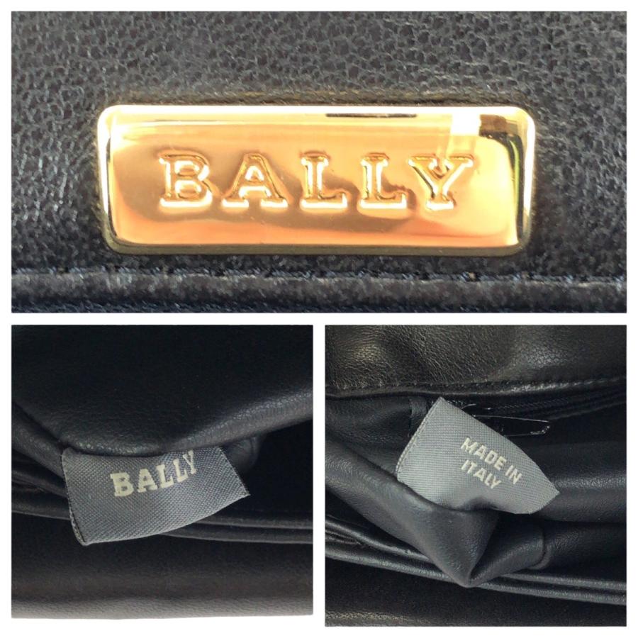 BALLY バリー ヴィンテージ キルティングショルダーバッグ ゴールドチェーン Bally（バリー） 美品 ヴィンテージ キルティング ブラック 黒