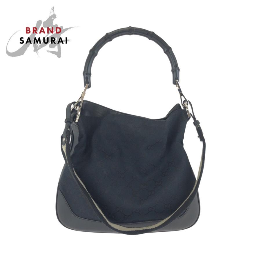 GUCCI（グッチ） 美品 バンブー ブラック 黒 シルバー金具 GG 