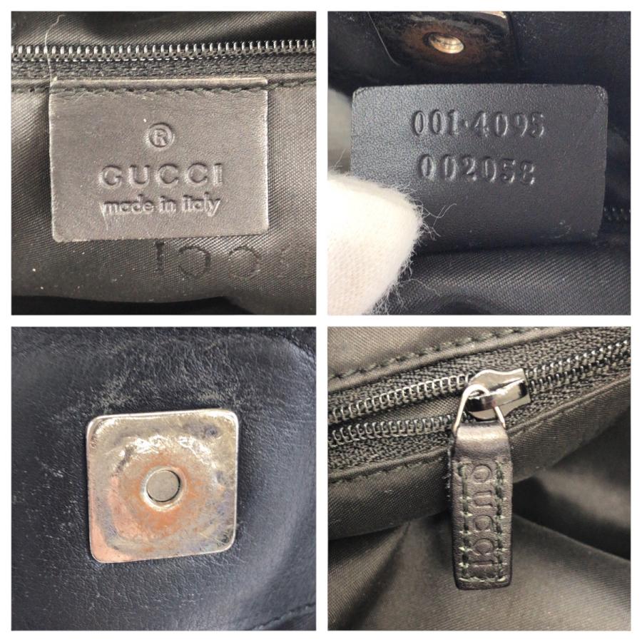 GUCCI（グッチ） 美品 バンブー ブラック 黒 シルバー金具 GG 