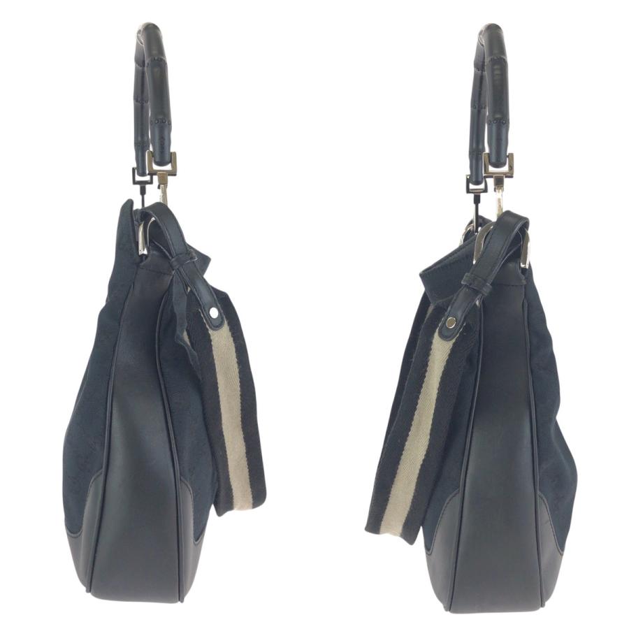 GUCCI（グッチ） 美品 バンブー ブラック 黒 シルバー金具 GG 