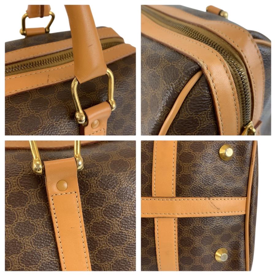 CELINE（セリーヌ） 美品 ヴィンテージ マカダム ブラウン ゴールド