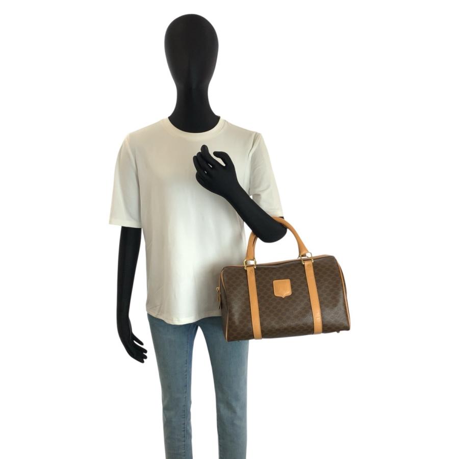 CELINE（セリーヌ） 美品 ヴィンテージ マカダム ブラウン ゴールド