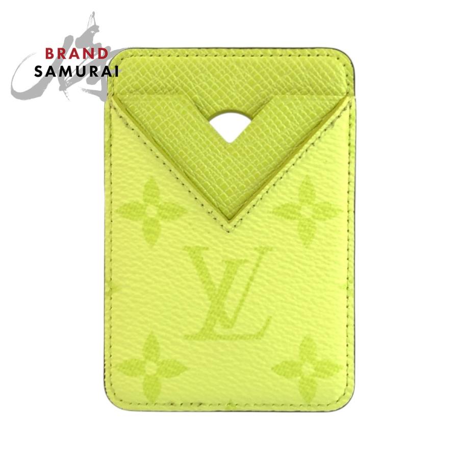 超美品 LOUIS VUITTON ルイヴィトン モノグラム ポルト カルト マグネット イエロー レザー M14120 カードケース MagSafe対応 メンズ 602365 【中古】 LOUIS VUITTON（ルイ・ヴィトン） 超美品 モノグラム ポルト カルト