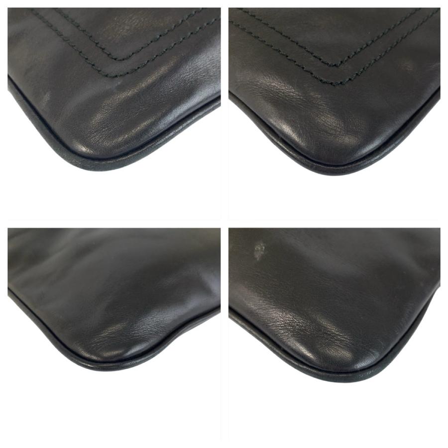 美品 BALLY バリー トレインスポッティング ブラック ホワイト シルバー金具 レザー ショルダーバッグ メッセンジャーバッグ 602406 | Bally | 02
