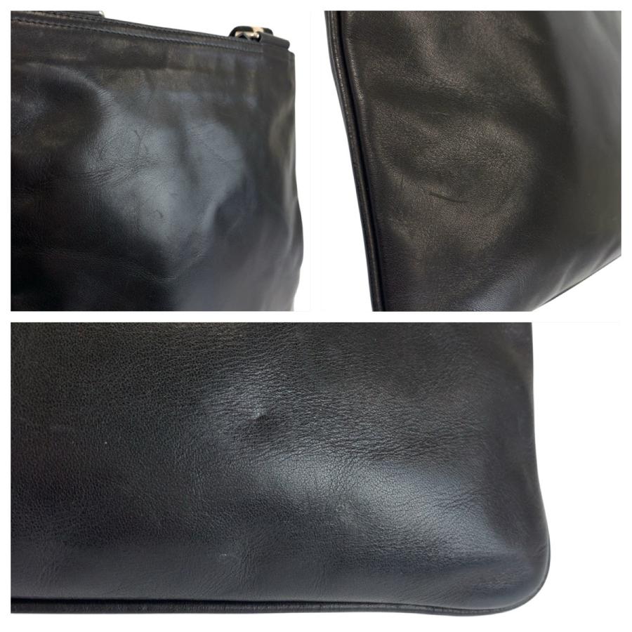 美品 BALLY バリー トレインスポッティング ブラック ホワイト シルバー金具 レザー ショルダーバッグ メッセンジャーバッグ 602406 | Bally | 05