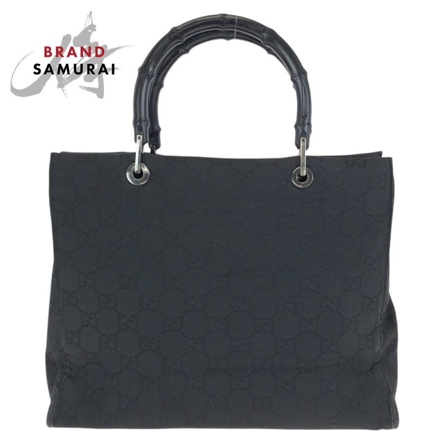 GUCCI（グッチ） バンブー ブラック 黒 シルバー金具 ナイロン 002