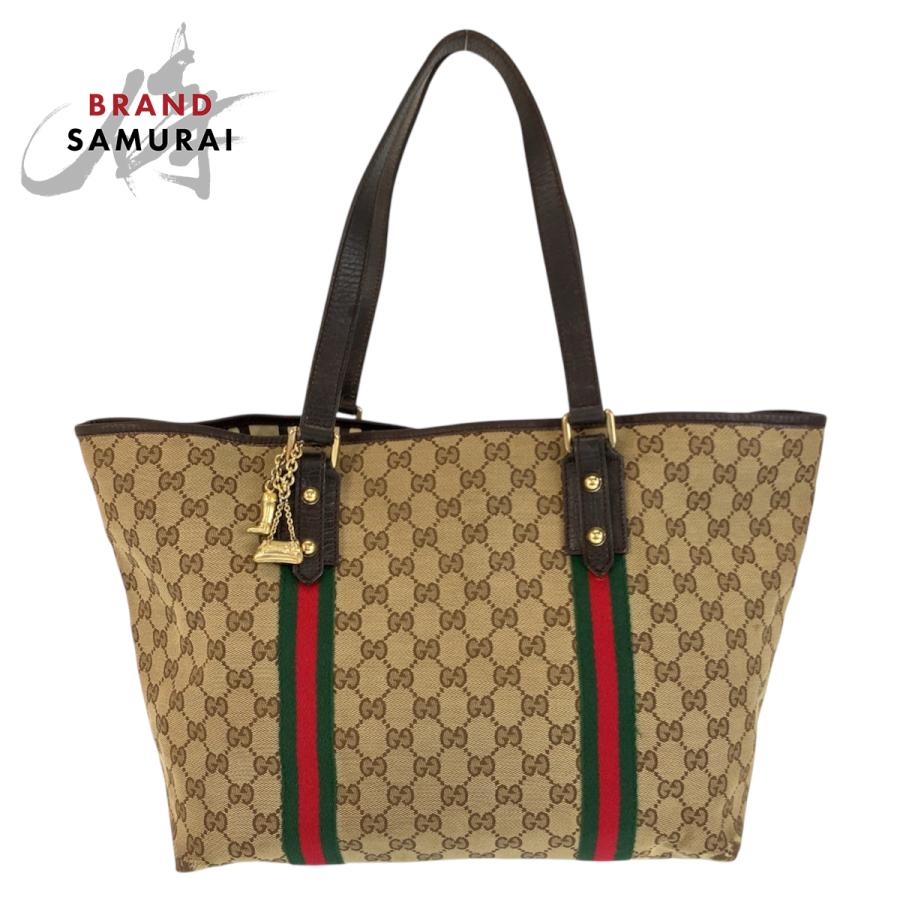 GUCCI（グッチ） シェリーライン ベージュ ブラウン ゴールド金具 GG 