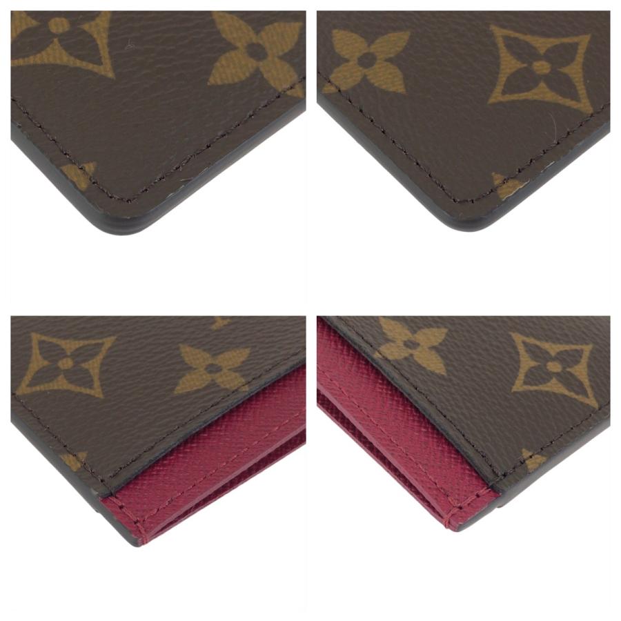 超美品 LOUIS VUITTON ルイヴィトン モノグラム ブラウン フューシャ  PVC M60703 カードケース 名刺入れ パスケース レディース 602437 | LOUIS VUITTON | 02