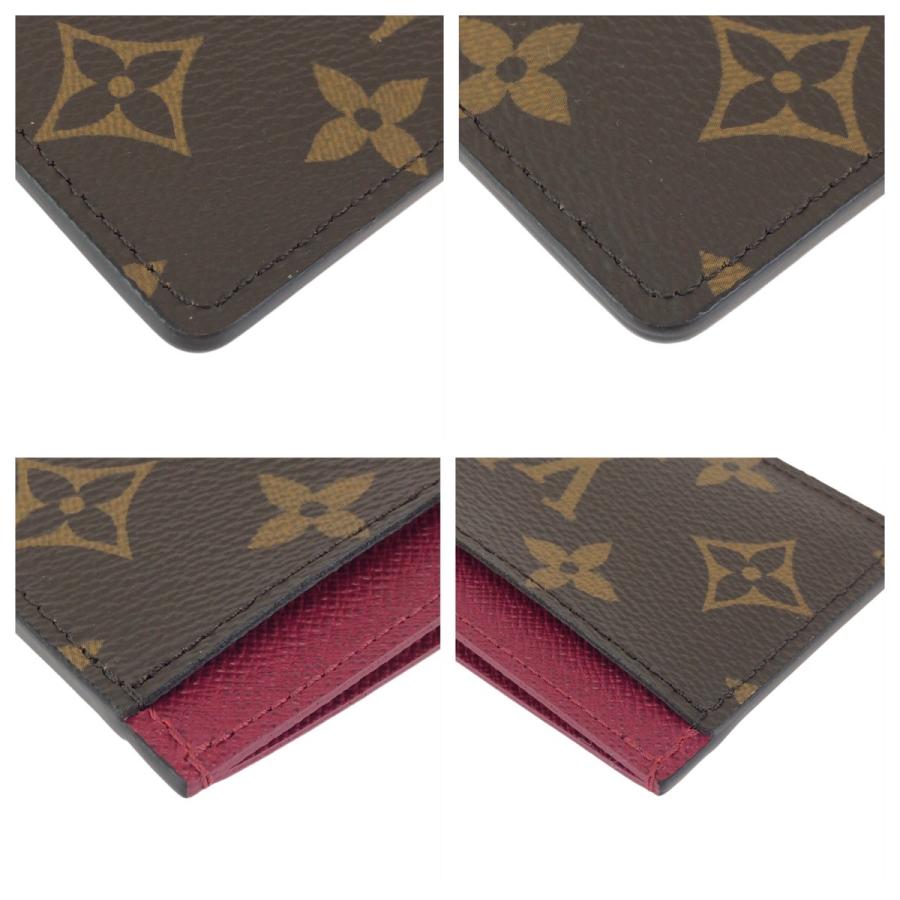 超美品 LOUIS VUITTON ルイヴィトン モノグラム ブラウン フューシャ  PVC M60703 カードケース 名刺入れ パスケース レディース 602437 | LOUIS VUITTON | 03