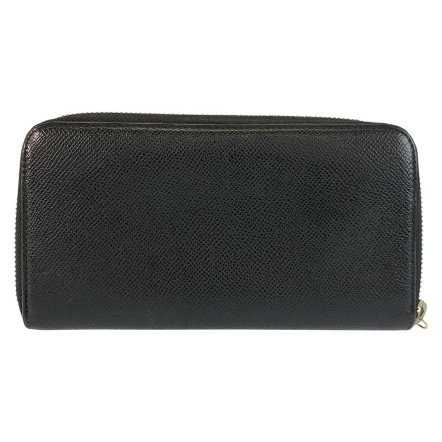 Bvlgari ブラックレザー 長財布 BVLGARI（ブルガリ） 美品 ブラック 黒 ゴールド金具 レザー FG E16