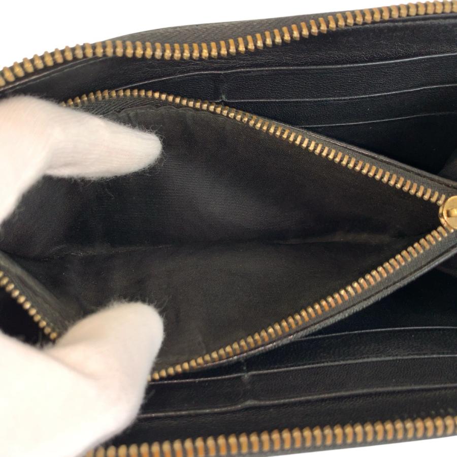 BVLGARI（ブルガリ） 美品 ブラック 黒 ゴールド金具 レザー FG E16