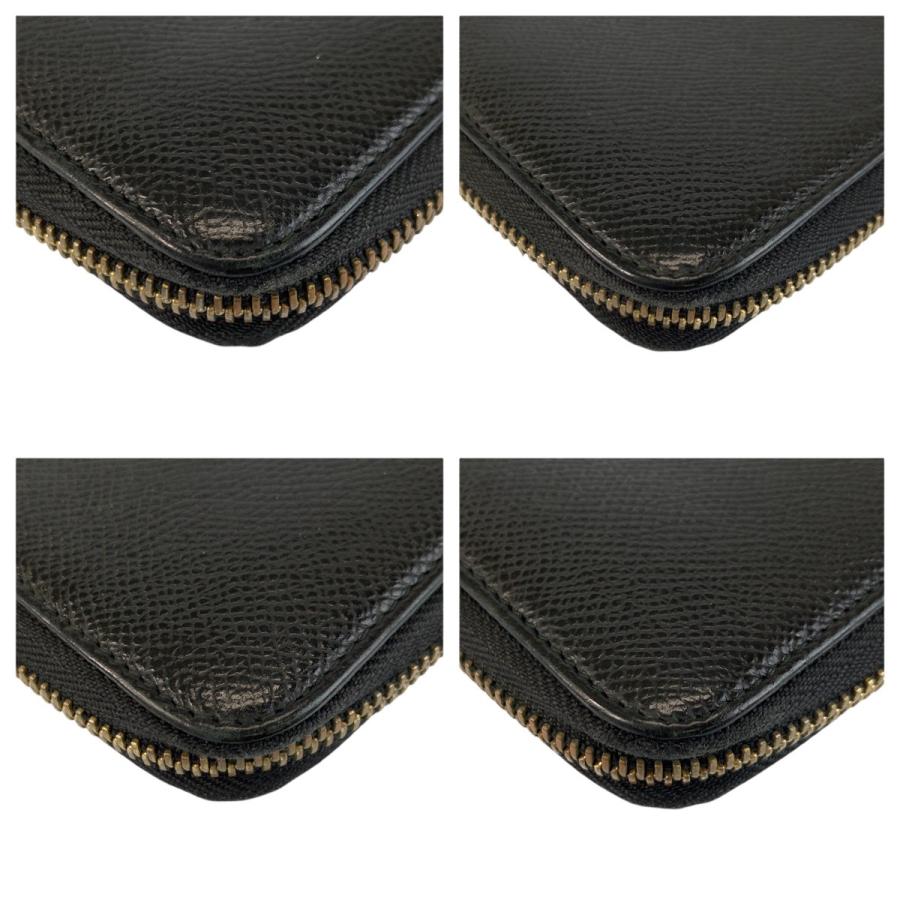 BVLGARI（ブルガリ） 美品 ブラック 黒 ゴールド金具 レザー FG E16