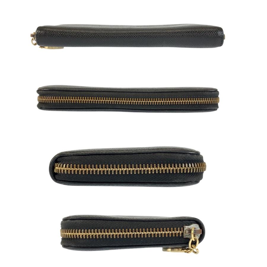 BVLGARI（ブルガリ） 美品 ブラック 黒 ゴールド金具 レザー FG E16