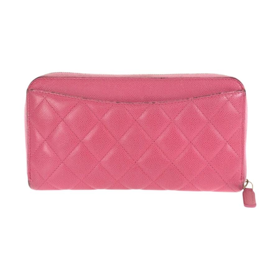 CHANEL（シャネル） 美品 マトラッセ ココマーク ピンク ゴールド金具