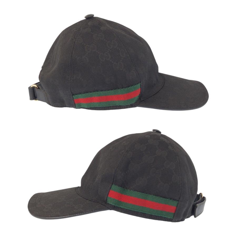 GUCCI グッチ シェリーライン GGパターン ブラック グリーン レッド ポリエステル/ナイロン 200035 キャップ 男女兼用 602505 | GUCCI | 05