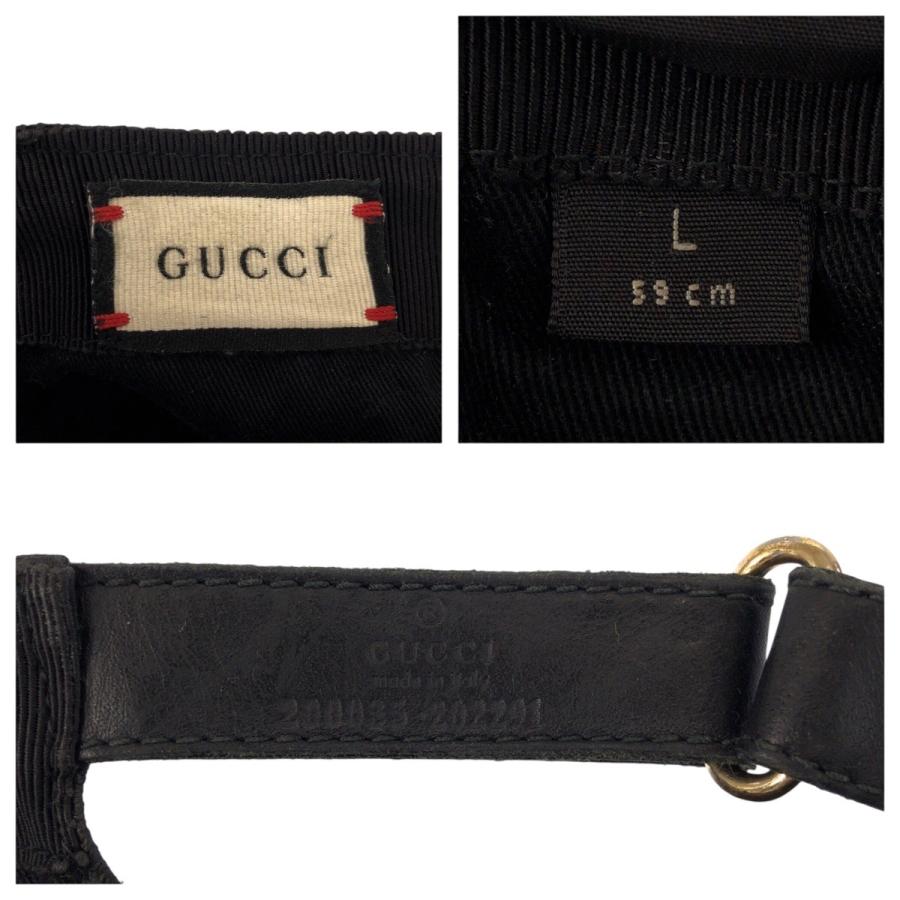 GUCCI グッチ シェリーライン GGパターン ブラック グリーン レッド ポリエステル/ナイロン 200035 キャップ 男女兼用 602505 | GUCCI | 06
