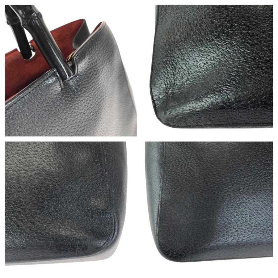 GUCCI（グッチ） 美品 バンブー ブラック 黒 シルバー金具 レザー 002
