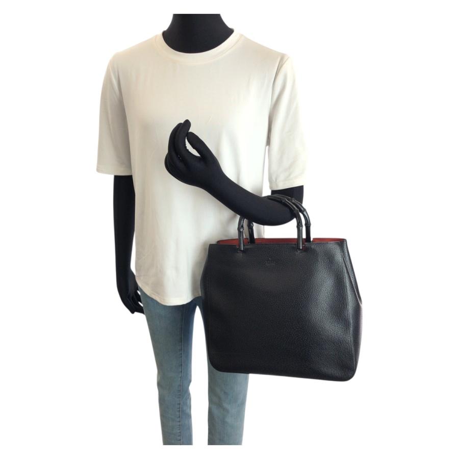 GUCCI（グッチ） 美品 バンブー ブラック 黒 シルバー金具 レザー 002