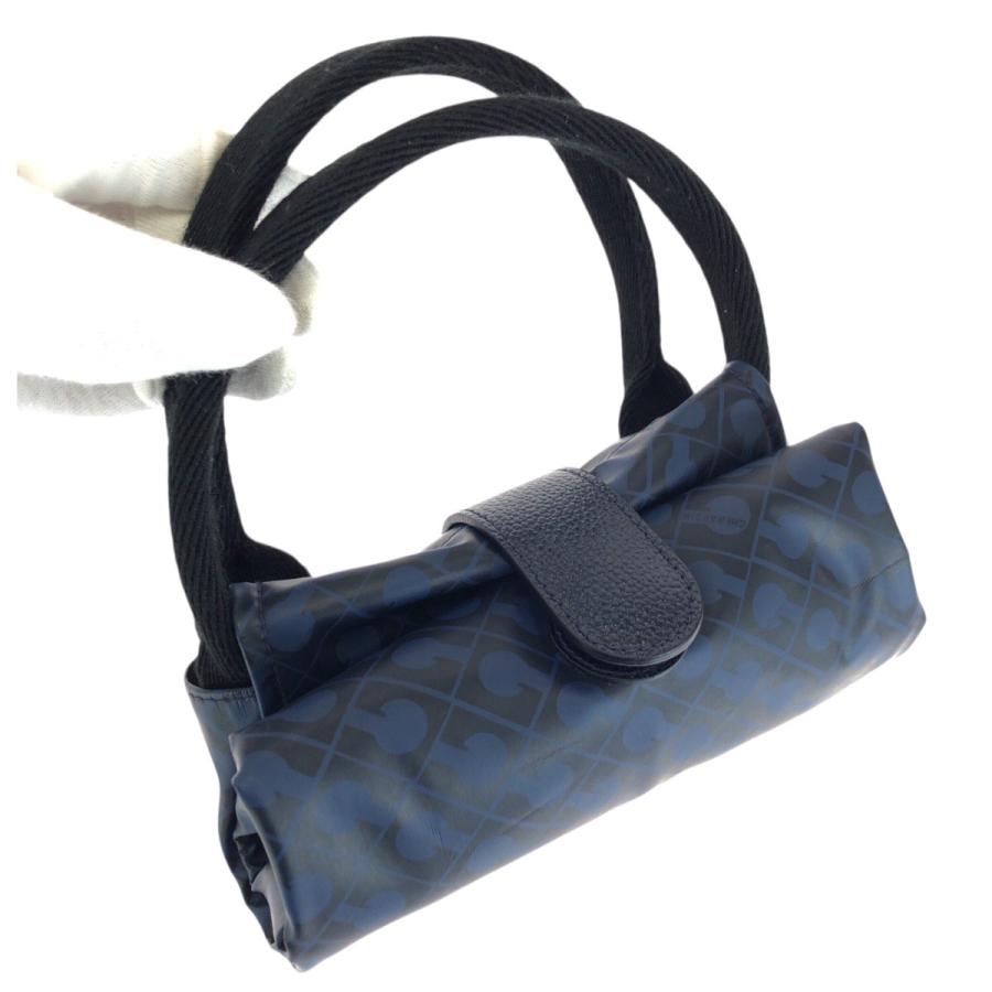美品 GHERARDINI ゲラルディーニ SOFTY ネイビー ブラック  ポリエステル/ポリウレタン トートバッグ ハンドバッグ レディース 602527 | GHERARDINI | 05