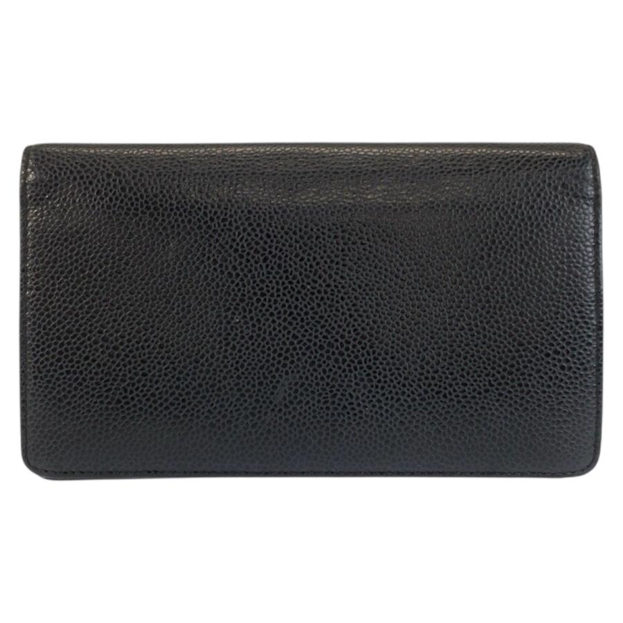 CHANEL（シャネル） 美品 ココマーク ブラック 黒 レザー 長財布
