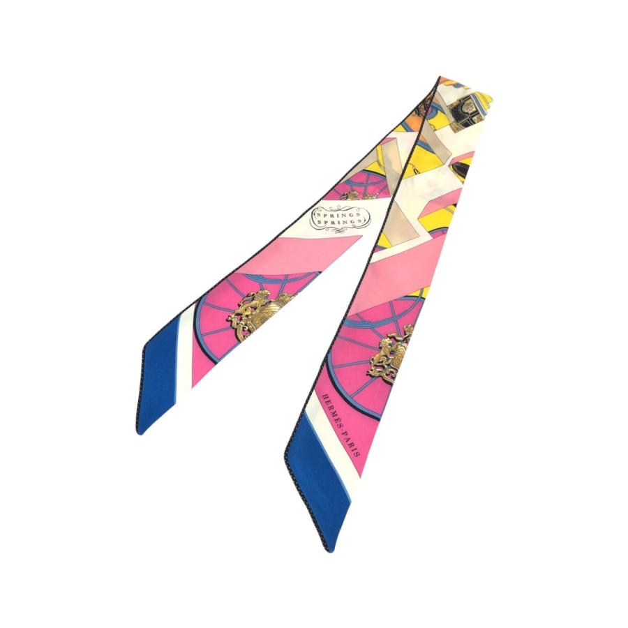 HERMES（エルメス） 美品 ツイリー スプリング・スプリング ピンク