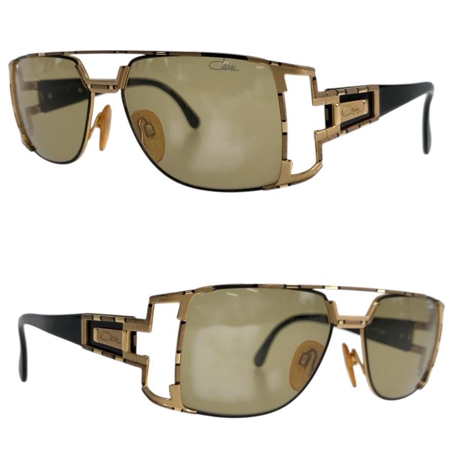 CAZAL（カザール） 美品 ブラック ゴールド メタル MOD 974 COL522 56
